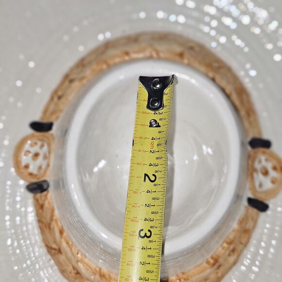 Mexican Sombrero Hat Chips And Dip Ceramic Bowl Unique Southwestern Style - Picture 6 of 7